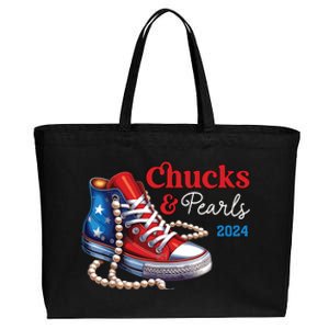 Chucks And Pearls 2024 Im With Her Kamala Cotton Canvas Jumbo Tote