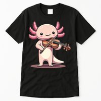 Cute Axolotl Playing Violin For Violinist Musical Orchestra Tall T-Shirt