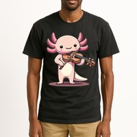 Cute Axolotl Playing Violin For Violinist Musical Orchestra Tall T-Shirt