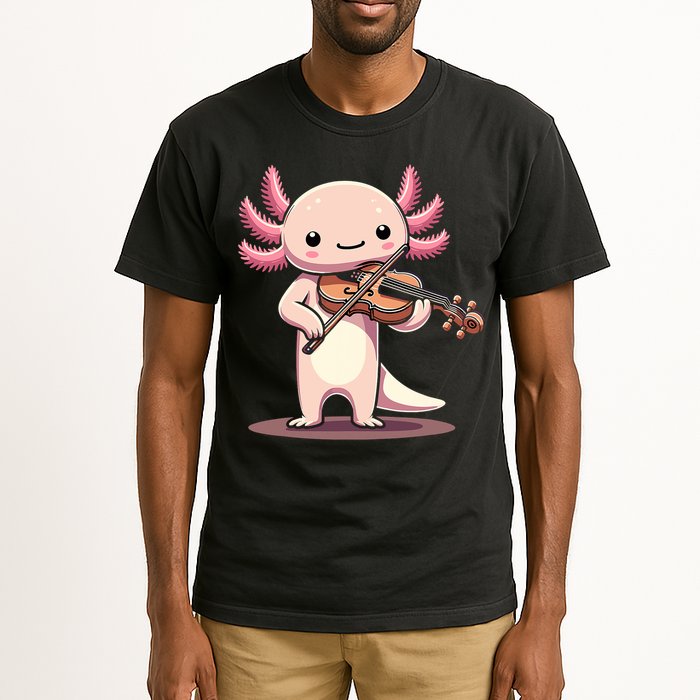 Cute Axolotl Playing Violin For Violinist Musical Orchestra Tall T-Shirt