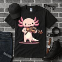 Cute Axolotl Playing Violin For Violinist Musical Orchestra Tall T-Shirt