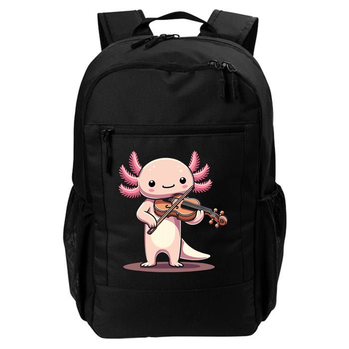 Cute Axolotl Playing Violin For Violinist Musical Orchestra Backpack