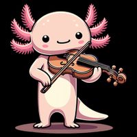 Cute Axolotl Playing Violin For Violinist Musical Orchestra Backpack