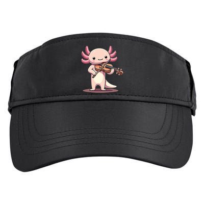 Cute Axolotl Playing Violin For Violinist Musical Orchestra Adult Drive Performance Visor