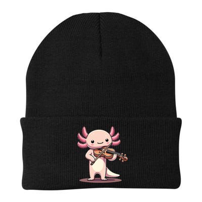 Cute Axolotl Playing Violin For Violinist Musical Orchestra Beanie