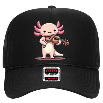 Cute Axolotl Playing Violin For Violinist Musical Orchestra Hat