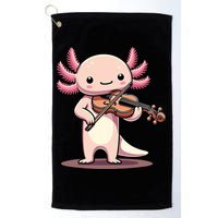 Cute Axolotl Playing Violin For Violinist Musical Orchestra Golf Towel