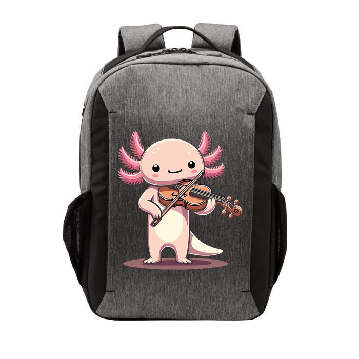 Cute Axolotl Playing Violin For Violinist Musical Orchestra Vector Backpack