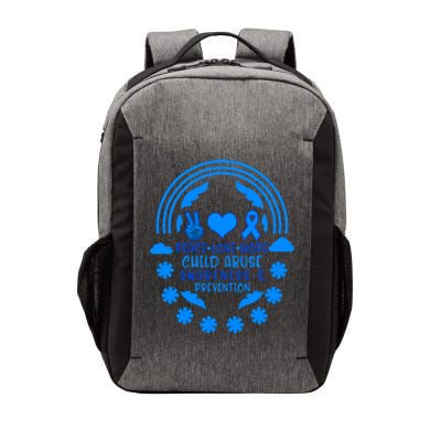 Child Abuse Prevention Month Awareness Peace Love Hope Tee Gift Vector Backpack