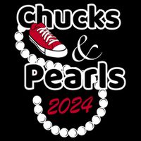 Chucks And Pearls Cute Wo 2024 Flexfit Unipanel Trucker Cap