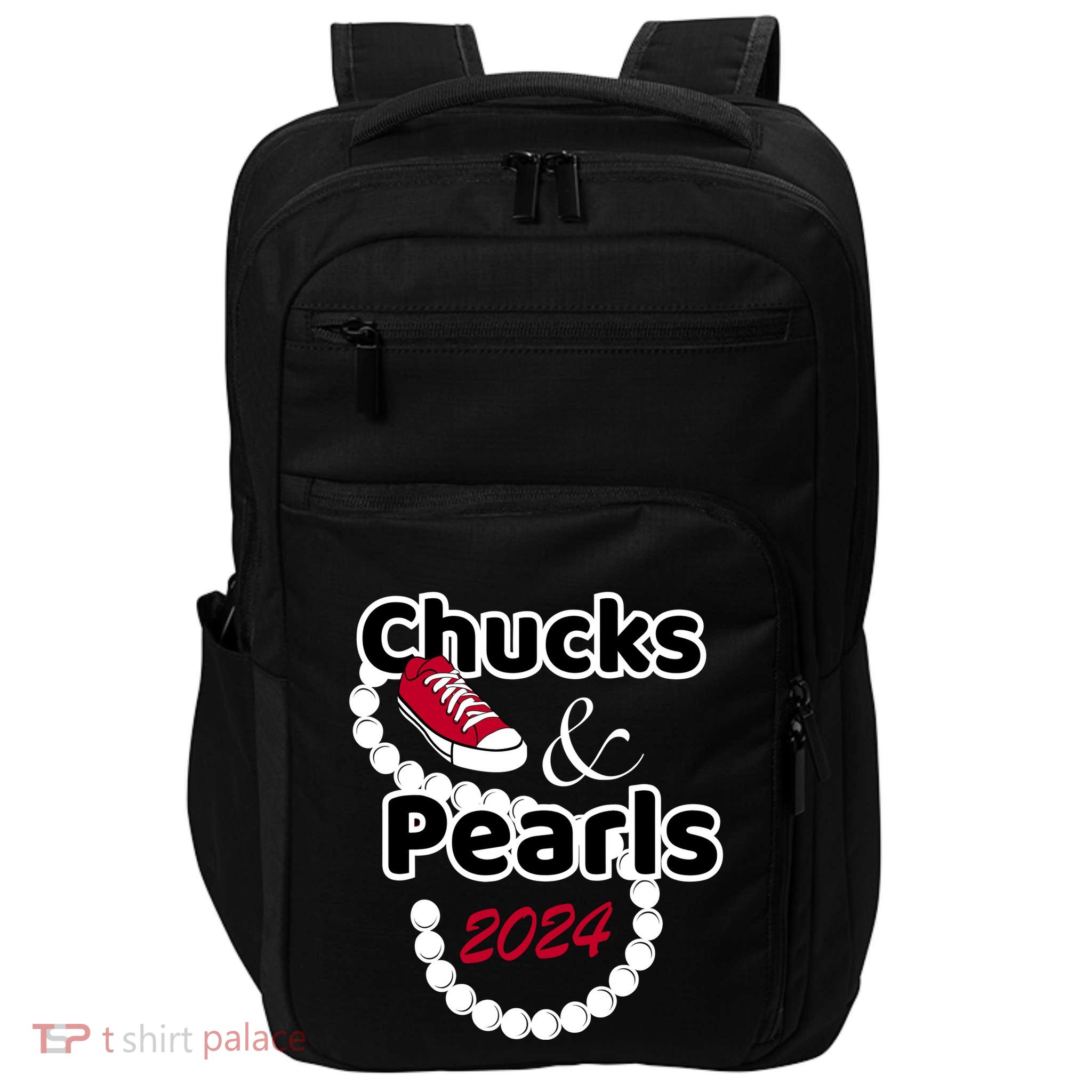 Chucks And Pearls Cute Wo 2024 Impact Tech Backpack