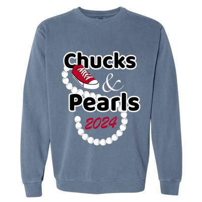 Chucks And Pearls Cute Wo 2024 Garment-Dyed Sweatshirt