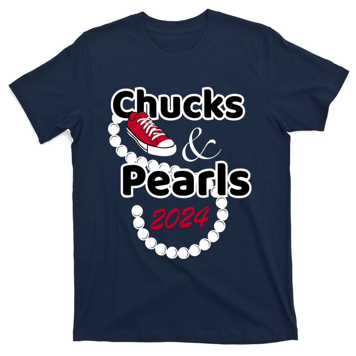 Chucks And Pearls Cute Wo 2024 T-Shirt