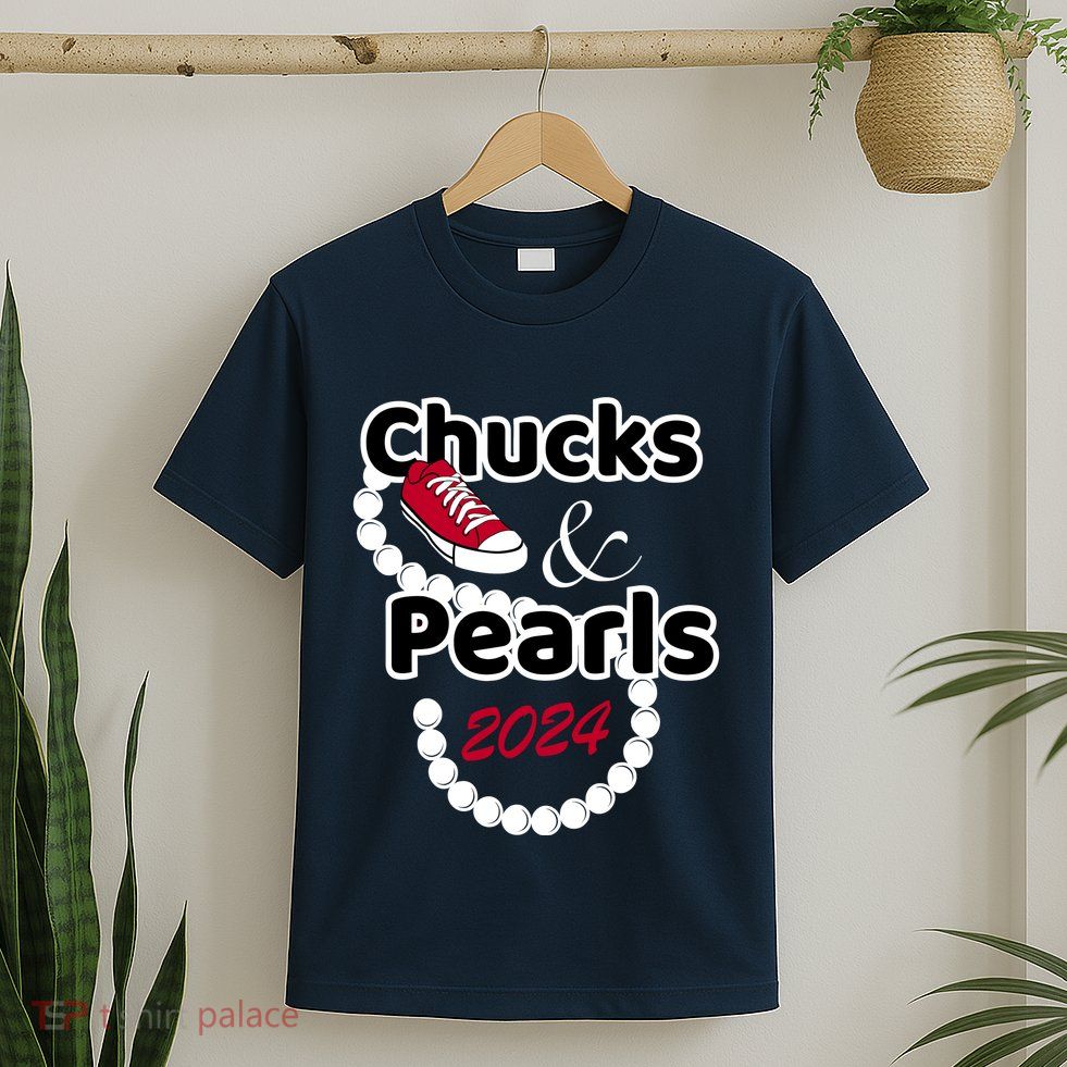 Chucks And Pearls Cute Wo 2024 T-Shirt