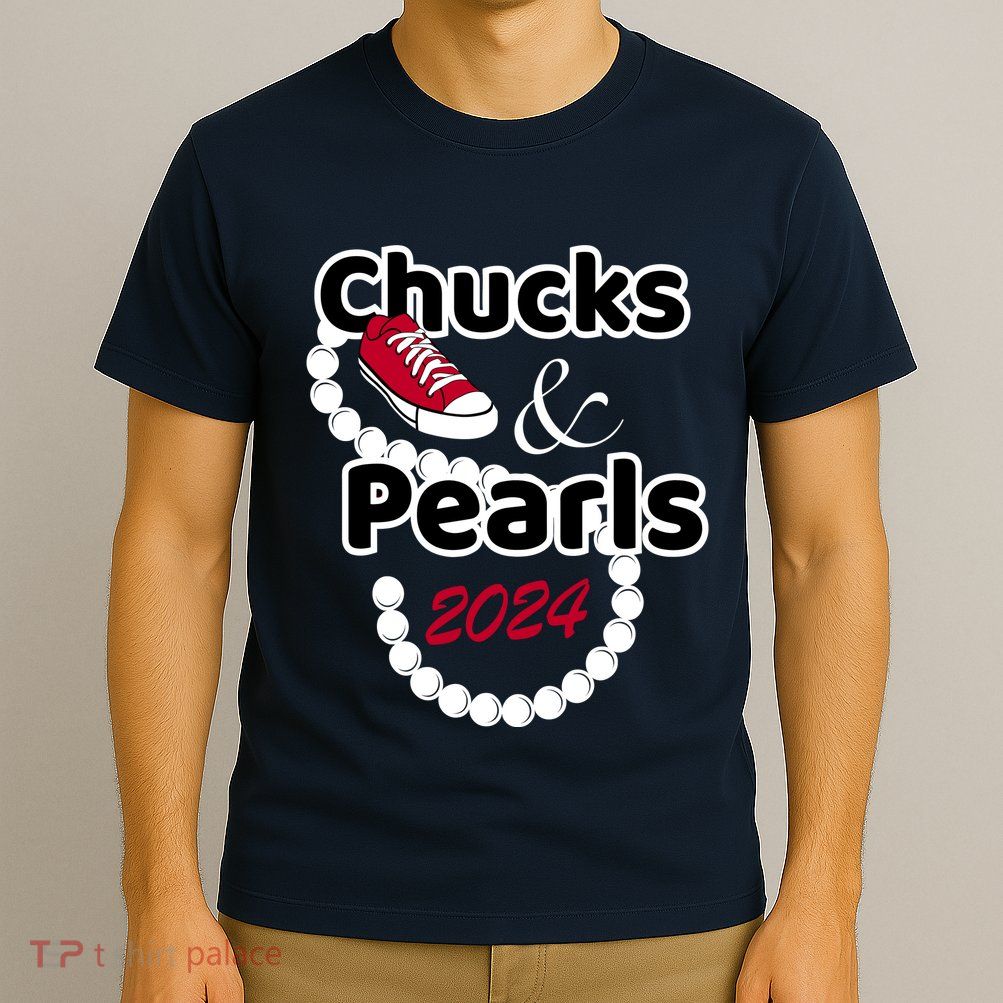 Chucks And Pearls Cute Wo 2024 T-Shirt