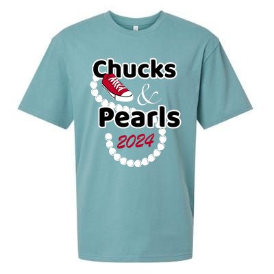 Chucks And Pearls Cute Wo 2024 Sueded Cloud Jersey T-Shirt