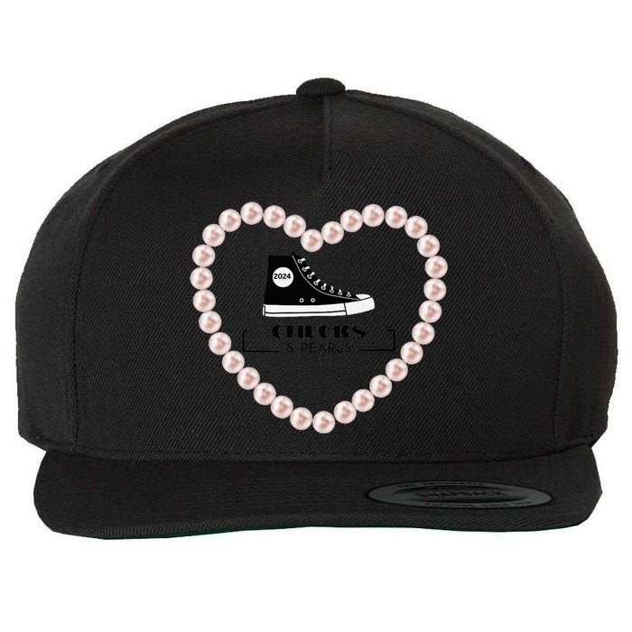 Chucks And Pearls 2024 V Neck Wool Snapback Cap