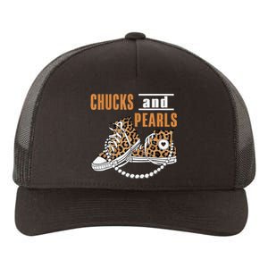 Chucks And Pearls Gift Yupoong Adult 5-Panel Trucker Hat