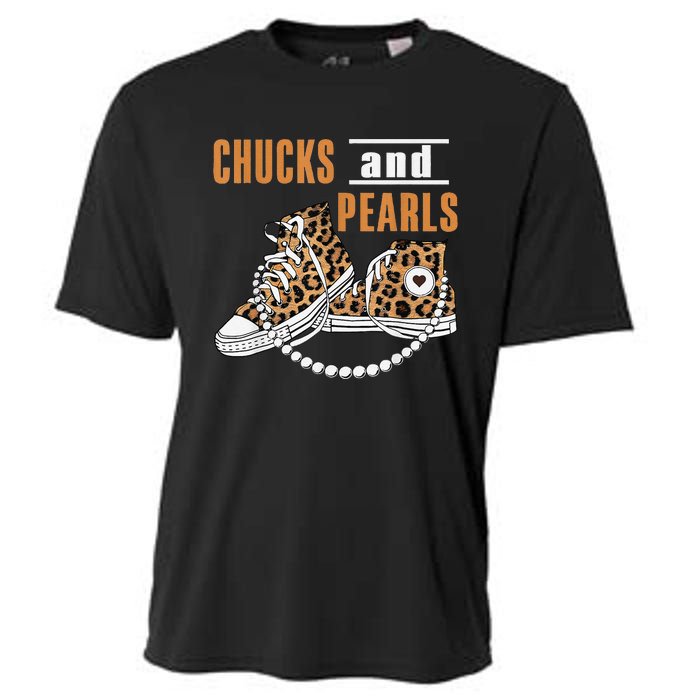 Chucks And Pearls Gift Cooling Performance Crew T-Shirt