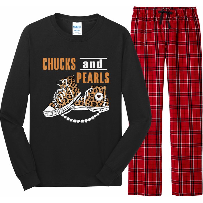 Chucks And Pearls Gift Long Sleeve Pajama Set