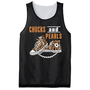 Chucks And Pearls Gift Mesh Reversible Basketball Jersey Tank