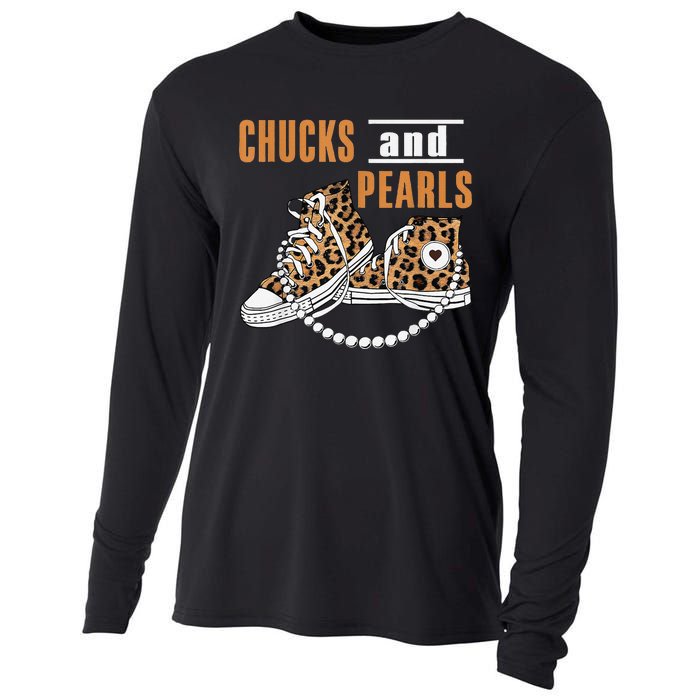 Chucks And Pearls Gift Cooling Performance Long Sleeve Crew