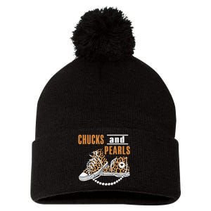 Chucks And Pearls Gift Pom Pom 12in Knit Beanie