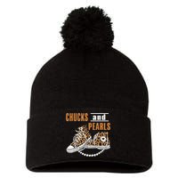 Chucks And Pearls Gift Pom Pom 12in Knit Beanie