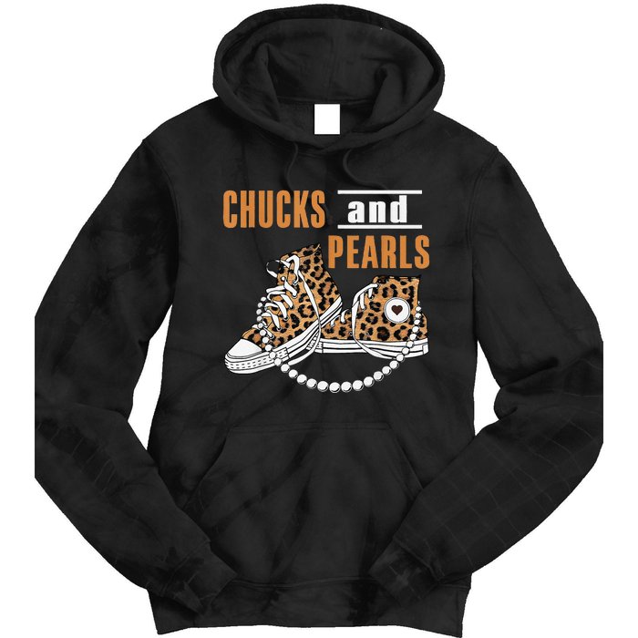 Chucks And Pearls Gift Tie Dye Hoodie