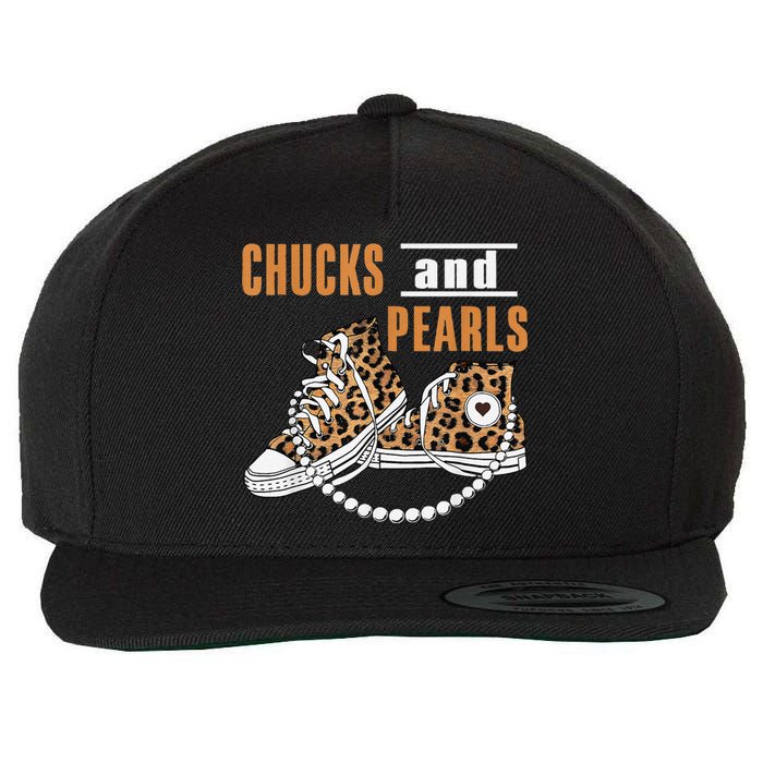 Chucks And Pearls Gift Wool Snapback Cap