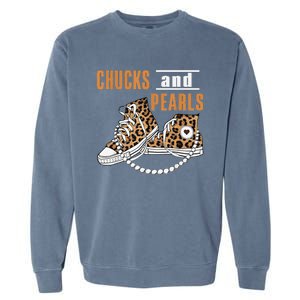 Chucks And Pearls Gift Garment-Dyed Sweatshirt