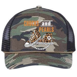 Chucks And Pearls Gift Retro Rope Trucker Hat Cap