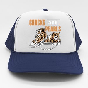 Chucks And Pearls Gift Trucker Hat