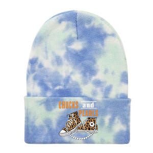 Chucks And Pearls Gift Tie Dye 12in Knit Beanie