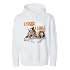 Chucks And Pearls Gift Garment-Dyed Fleece Hoodie