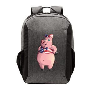 Cool American Pig Funny Pet Piggy United States Flag Gift Meaningful Gift Vector Backpack