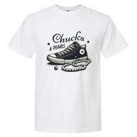 Chucks And Pearls IM With Her Kamala 2024 Retro Vintage Garment-Dyed Heavyweight T-Shirt