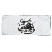 Chucks And Pearls IM With Her Kamala 2024 Retro Vintage Large Microfiber Waffle Golf Towel