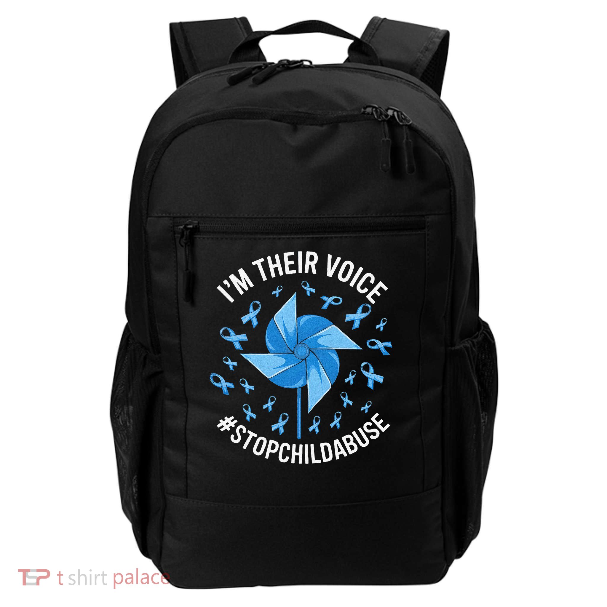 Child Abuse Prevention Awareness Im Their Voice Pinwheel Daily Commute Backpack