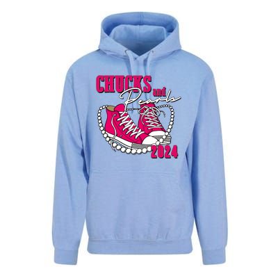 Chucks And Pearls IM With Her Kamala 2024 Unisex Surf Hoodie