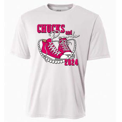 Chucks And Pearls IM With Her Kamala 2024 Cooling Performance Crew T-Shirt