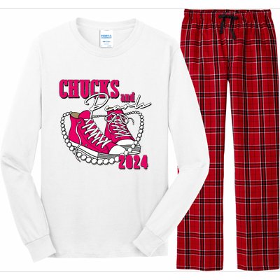 Chucks And Pearls IM With Her Kamala 2024 Long Sleeve Pajama Set