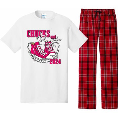 Chucks And Pearls IM With Her Kamala 2024 Pajama Set