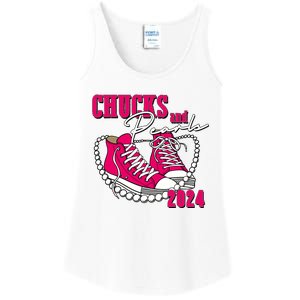 Chucks And Pearls IM With Her Kamala 2024 Ladies Essential Tank