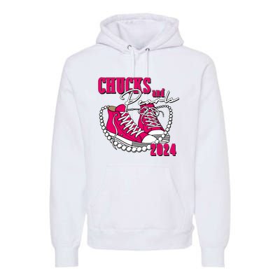 Chucks And Pearls IM With Her Kamala 2024 Premium Hoodie