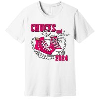 Chucks And Pearls IM With Her Kamala 2024 Premium T-Shirt