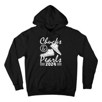 Chucks And Pearls Kamala Harris 2024 Usa Election 2024 Hoodie