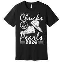 Chucks And Pearls Kamala Harris 2024 Usa Election 2024 Premium T-Shirt