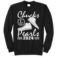 Chucks And Pearls Kamala Harris 2024 Usa Election 2024 Tall Sweatshirt