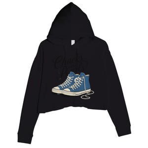 Chucks And Pearls For Ladies 2024 Crop Fleece Hoodie